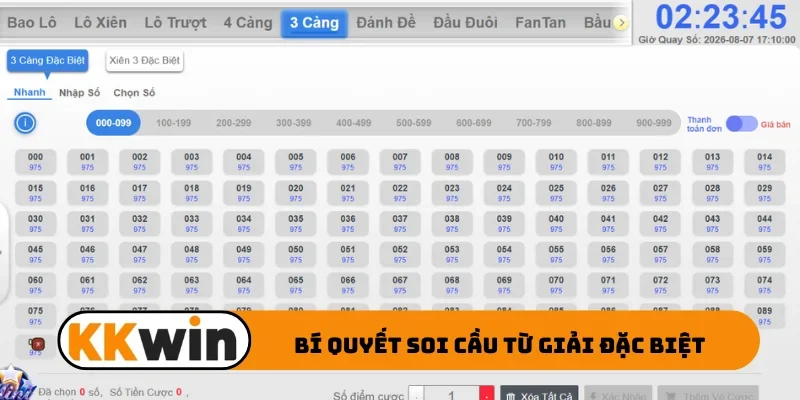 Bí quyết soi cầu từ giải đặc biệt