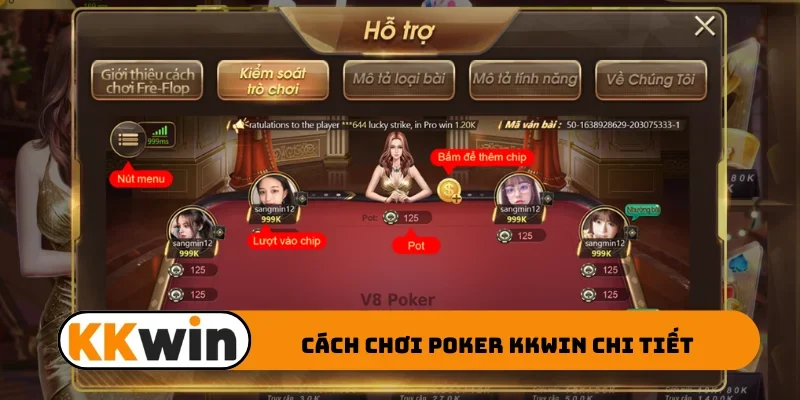 Cách chơi Poker KKWIN chi tiết