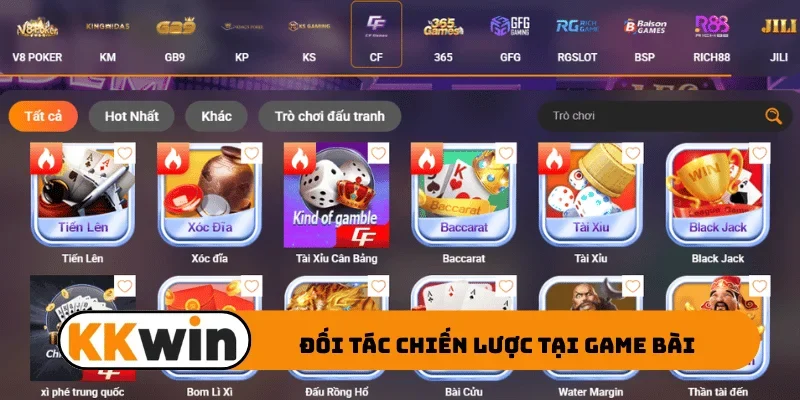 Đối tác chiến lược tại game bài