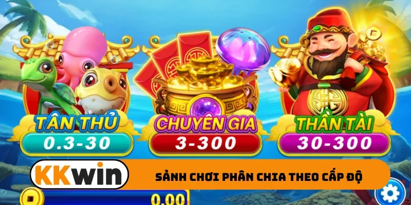 Sảnh chơi phân chia theo cấp độ