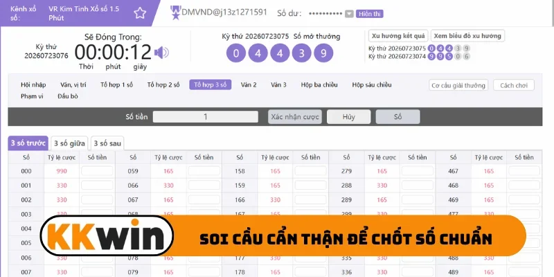 Soi cầu cẩn thận để chốt số chuẩn